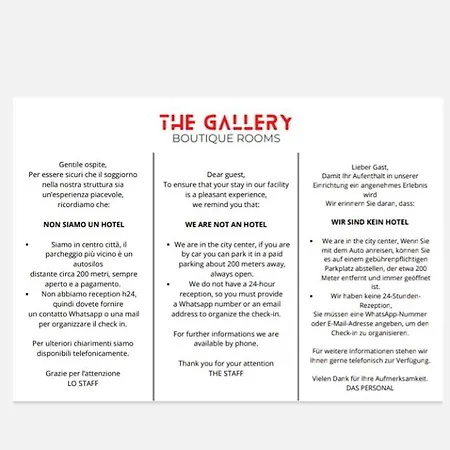 The Gallery Boutique ゲストハウス トリエステ